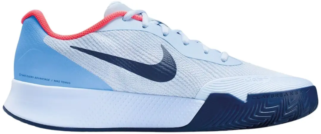 Nike Vapor Lite 3 Tennisschoenen - Gravel - 44 - Lichtblauw/Blauw/Donkerblauw