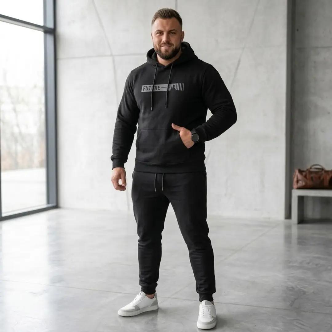 NUVEX Heren Fitness Trainingspak XL - Zwart