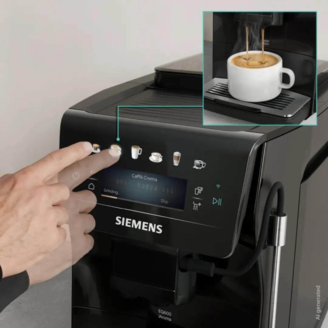 Siemens EQ900 TP601E09 Espresso Volautomaat - Piano-zwart