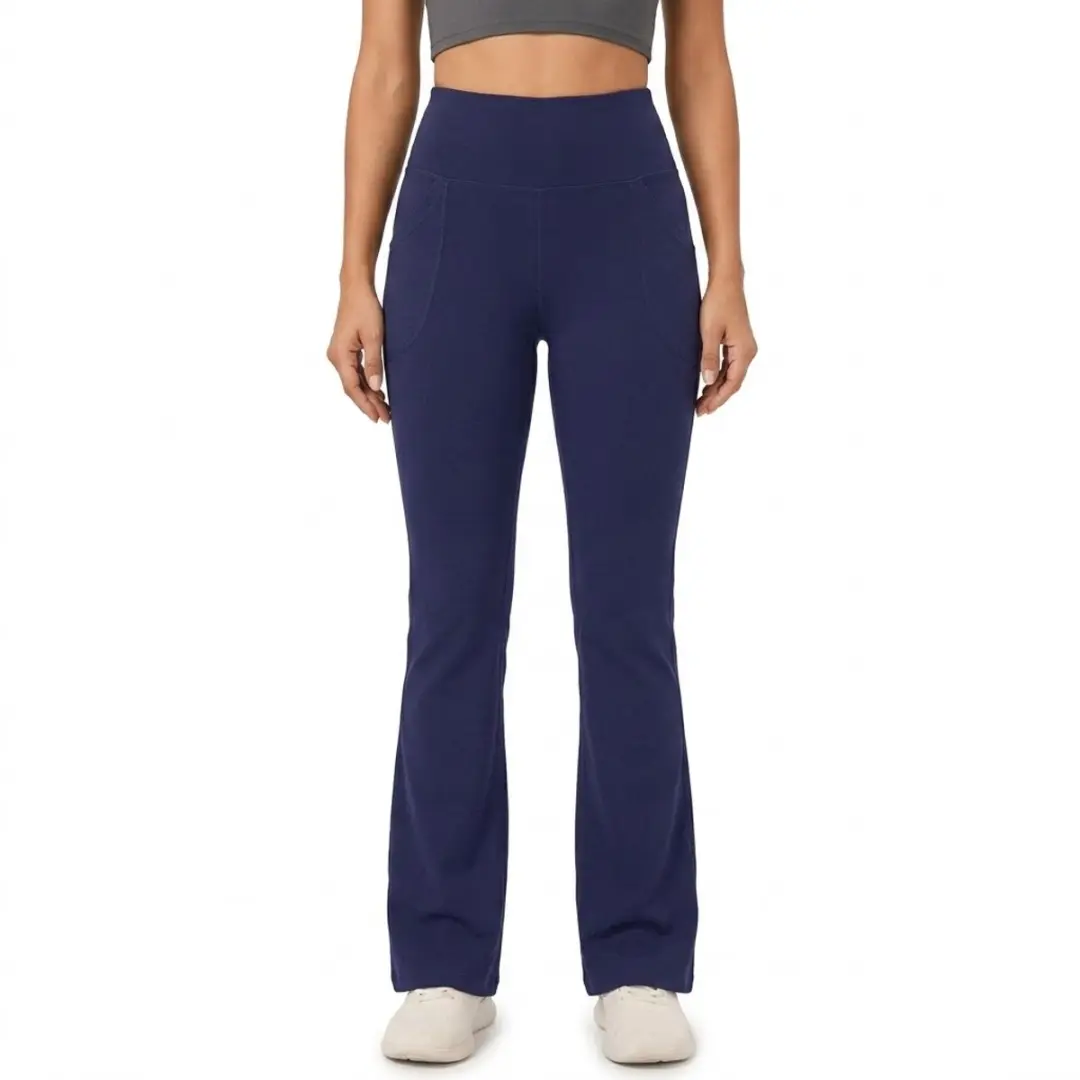 NuveX Koningsblauwe Hoge Taille Flare Legging S