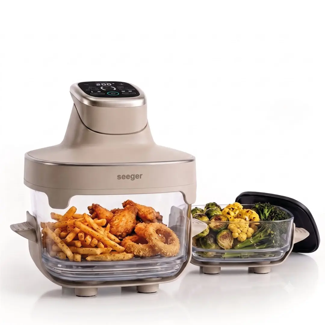 SEEGER ClearFry Glazen Airfryer 1500W