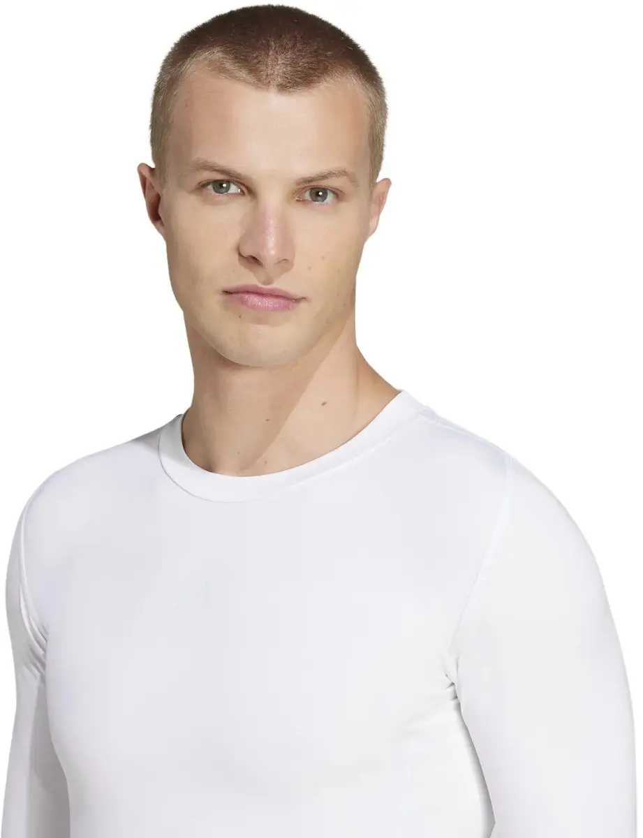 Adidas Techfit T-shirt Lange Mouwen L - Wit