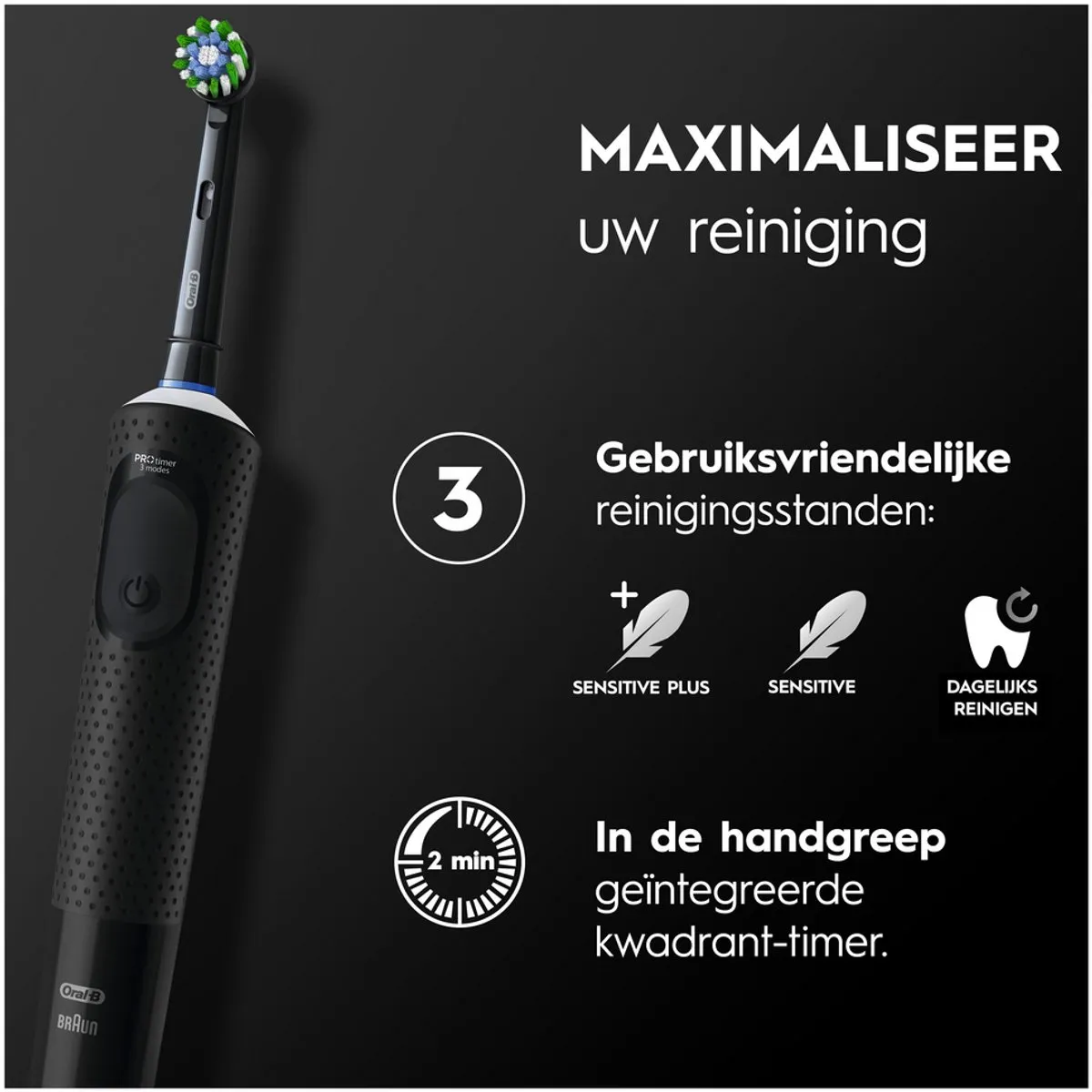 Oral-B Vitality Pro Elektrische Tandenborstel - Zwart