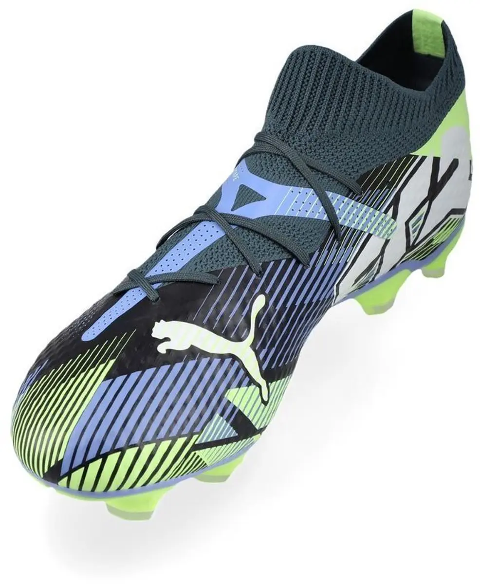PUMA Future 7 Pro FG Voetbalschoenen 46 - Gray Skies/White/Fizzy Apple