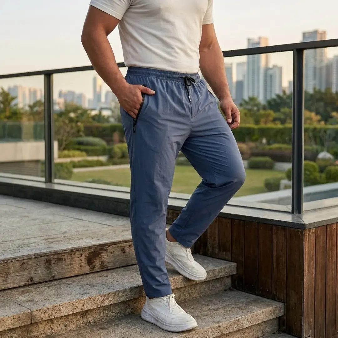 NuveX Heren Trainingsbroek Blauw XXL