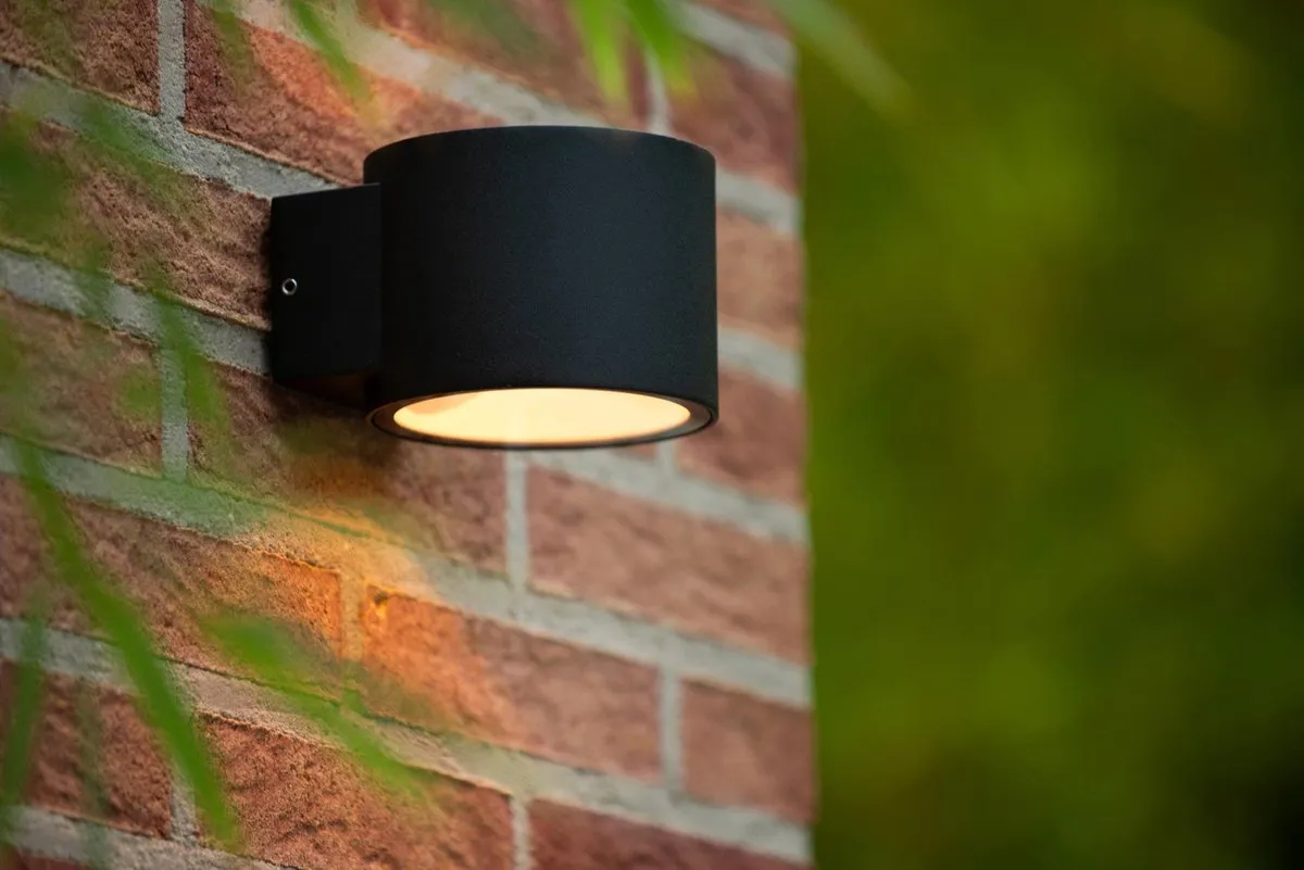 Lucide Oxford Wandlamp 1xG9 - IP54 - Zwart