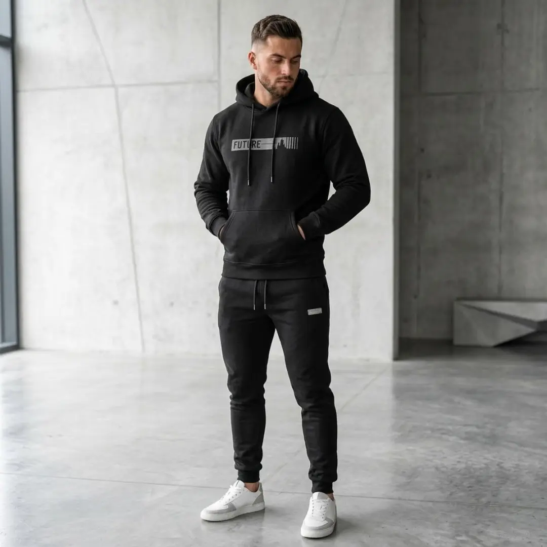 NUVEX Heren Fitness Trainingspak M - Zwart