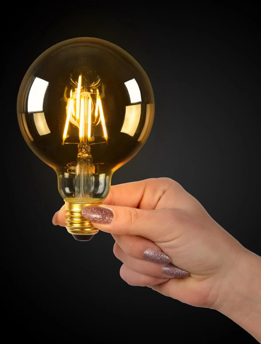Lucide G95 LED Filamentlamp E27 5W 2700K - Amber