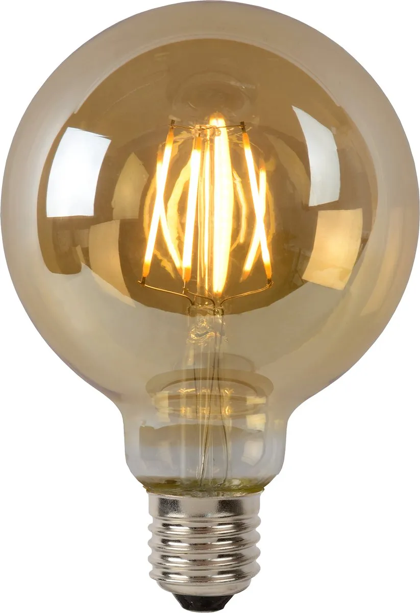 Lucide G95 LED Filamentlamp E27 5W 2700K - Amber