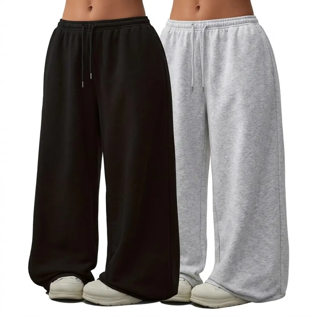 NUVEX Joggingbroek Dames Zwart/Lichtgrijs
