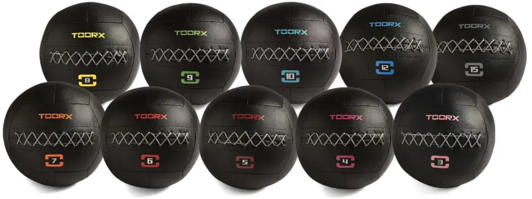 Toorx Professional Wall Ball Absolute 35cm - 10kg - Lichtblauw