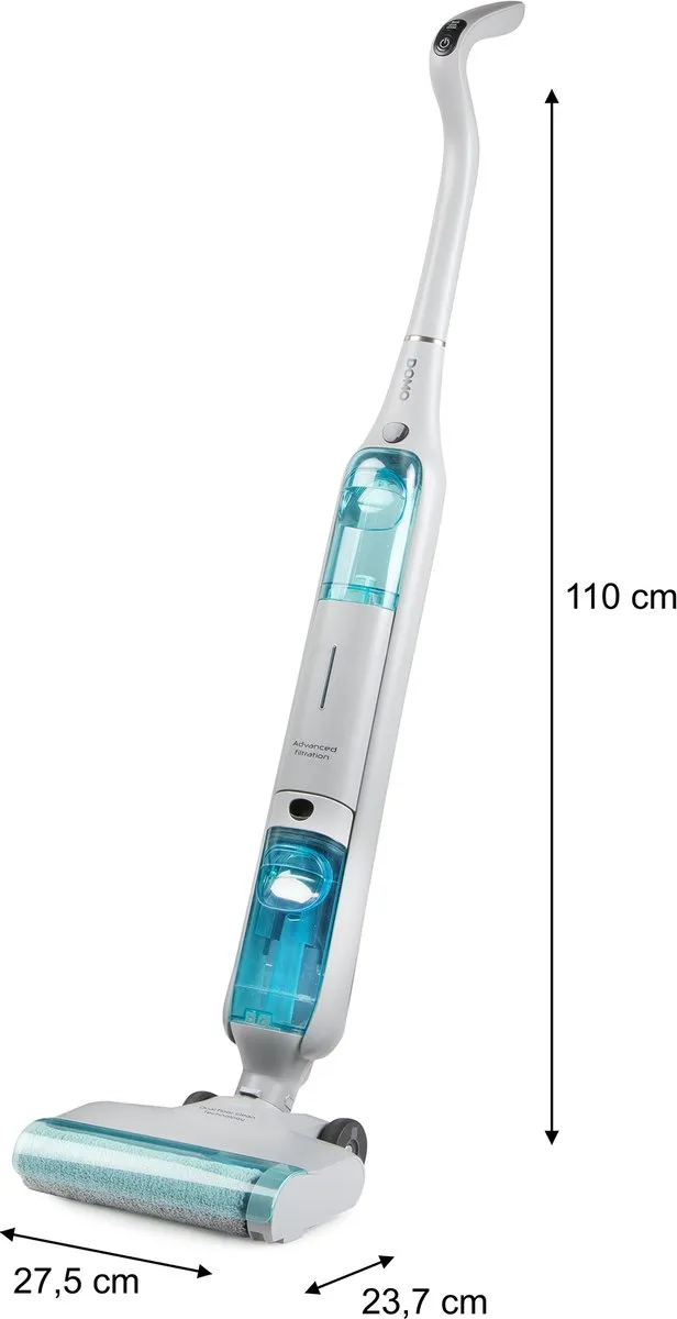 Domo DO253SW Elektrische Dweil - 21,9V - 35 min - Wit/Blauw - afbeelding 6 van 6