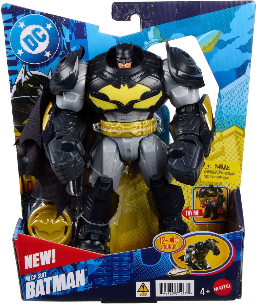 Mattel DC Premier Batman Mecha Suit Action Figuur 18cm - Multi
