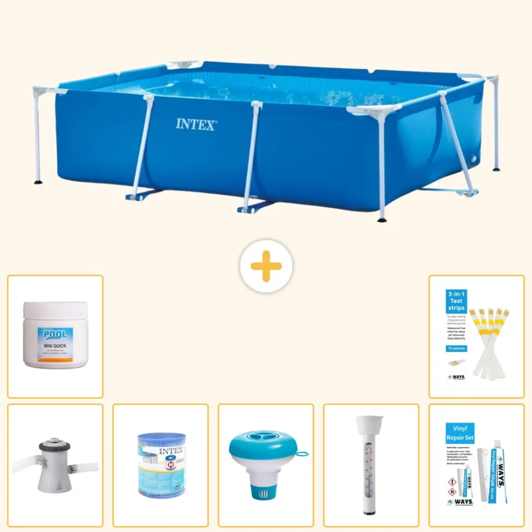 Intex Rechthoekig Frame Zwembad 220x150x60cm