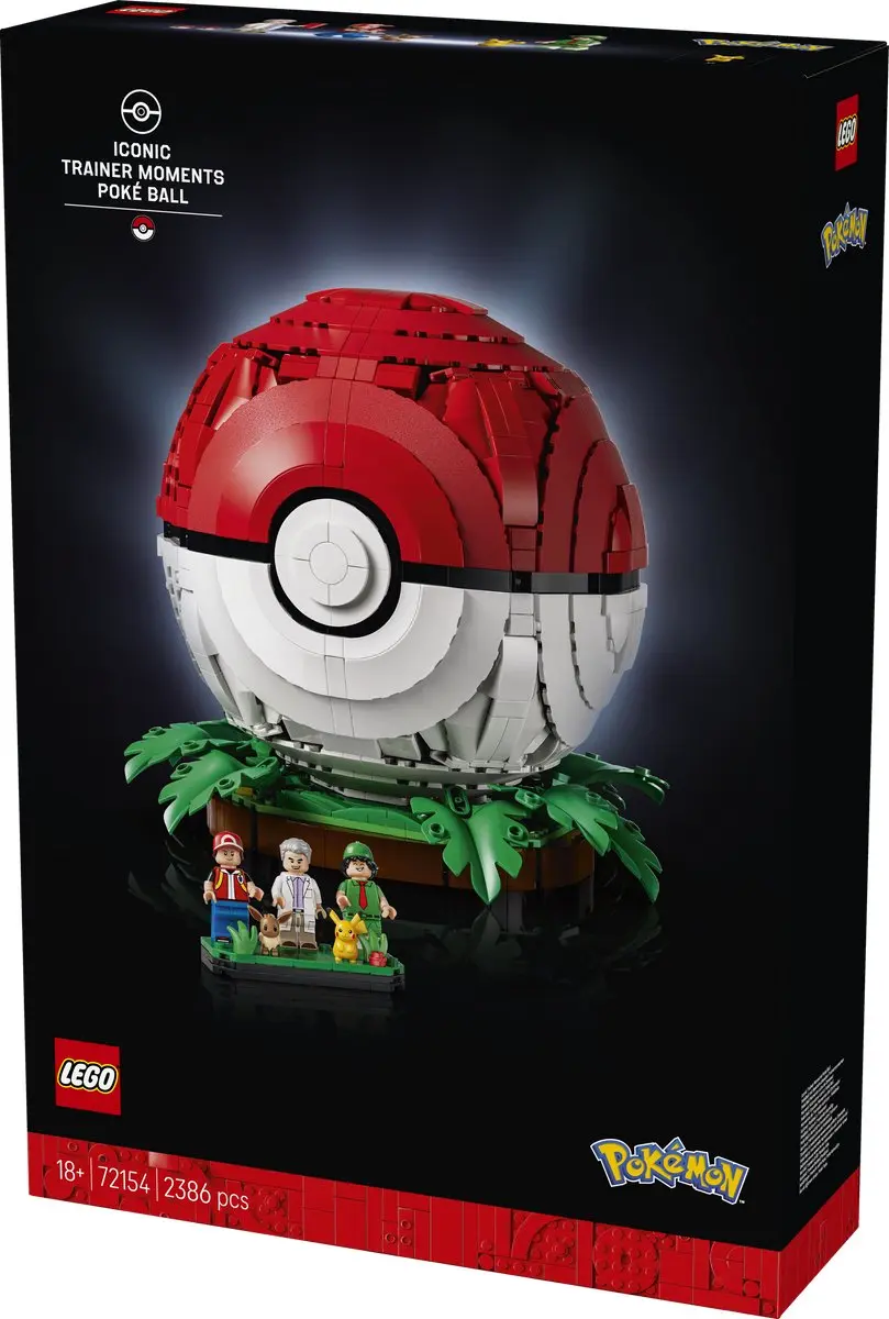 LEGO Pokémon 72154 Pokéball Bouwpakket - 2386 Stukken - 5 Minifiguren - Multicolor