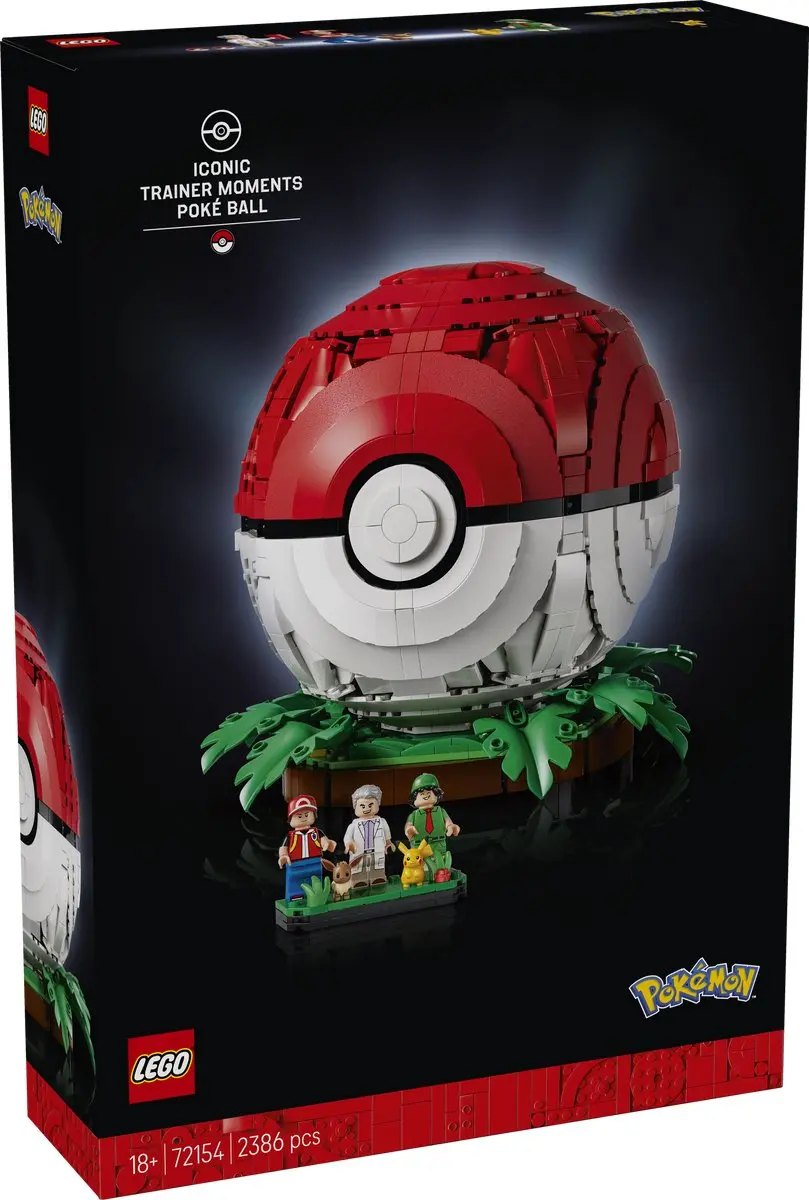 LEGO Pokémon 72154 Pokéball Bouwpakket - 2386 Stukken - 5 Minifiguren - Multicolor