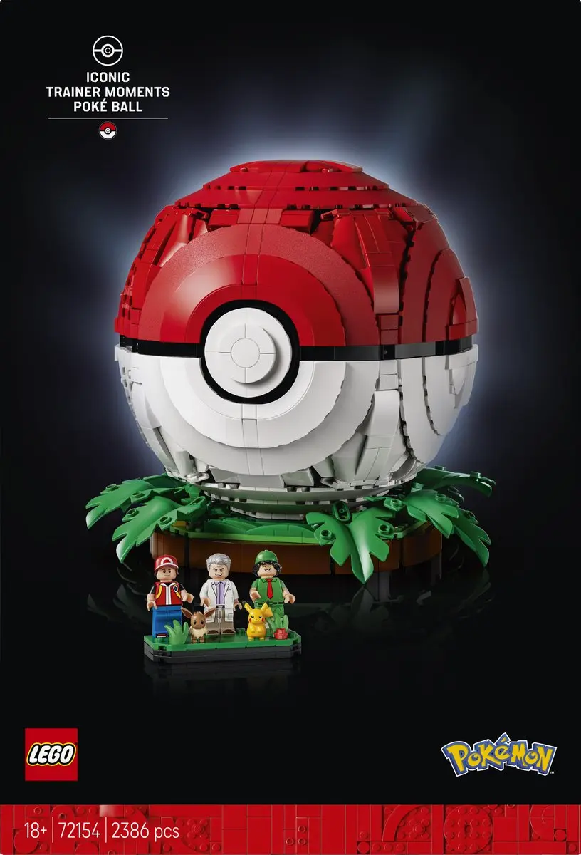 LEGO Pokémon 72154 Pokéball Bouwpakket - 2386 Stukken - 5 Minifiguren - Multicolor