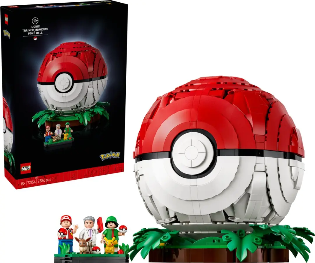 LEGO Pokémon 72154 Pokéball Bouwpakket - 2386 Stukken - 5 Minifiguren - Multicolor