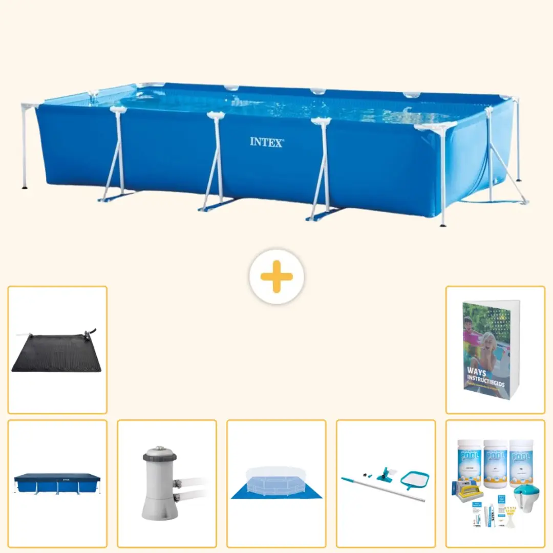 Intex Rechthoekig Frame Zwembad 450x220x84cm