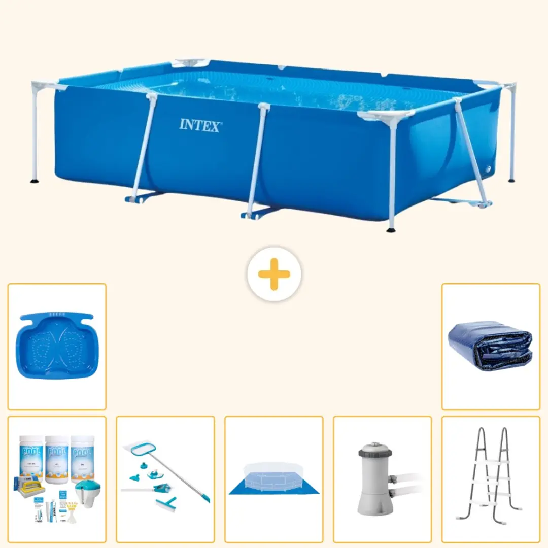 Intex Rechthoekig Frame Zwembad 300x200x75cm