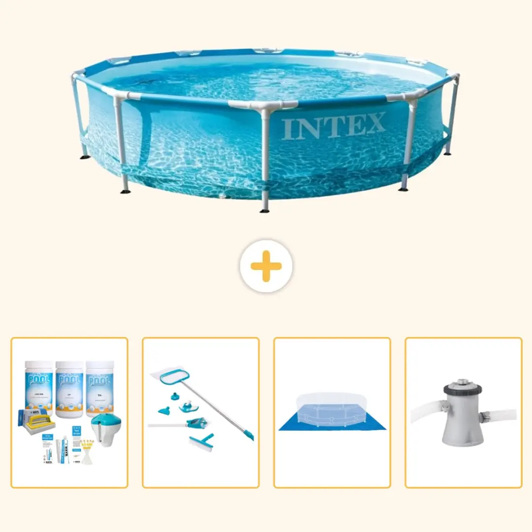 Intex 28206NP Blauw Rond Frame Zwembad 305x76cm