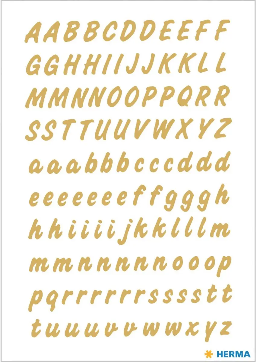 Herma Stickerletters Goud 8mm - 8 Vellen