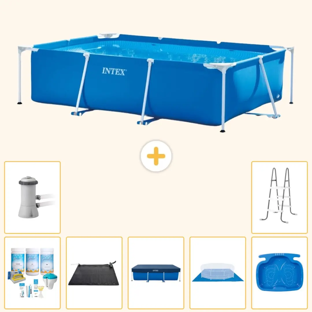 Intex Rechthoekig Frame Zwembad 300x200x75cm