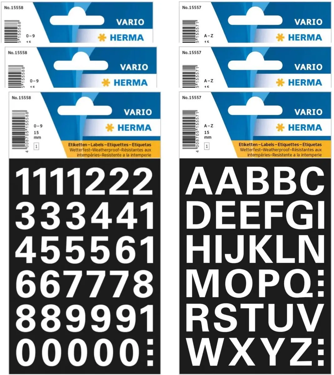 Herma Stickerletters & Cijfers 15mm