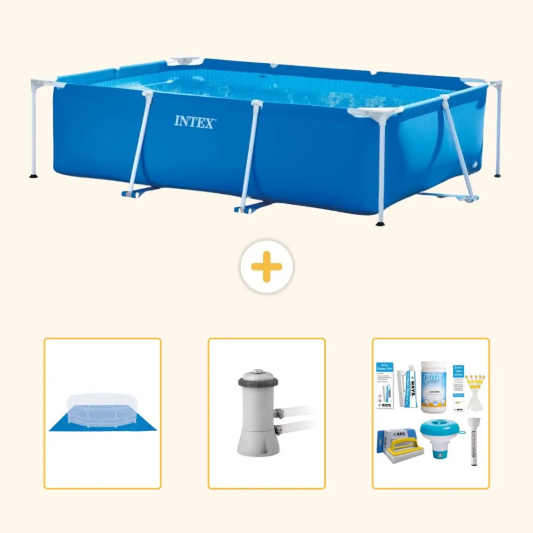Intex Rechthoekig Frame Zwembad 300x200x75cm