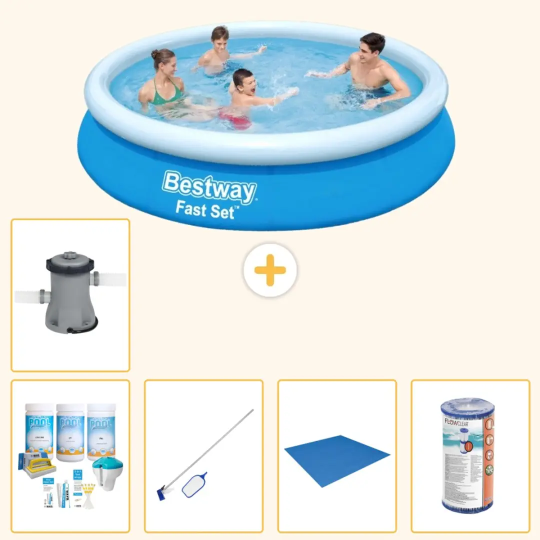 Bestway Fast Set Rond Zwembad 366x76cm