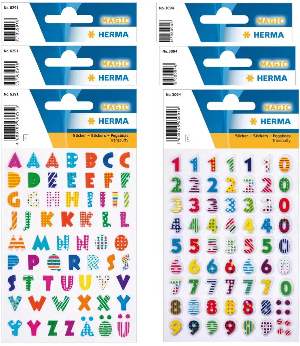 Herma 3D Stickerletters & Cijfers 8mm