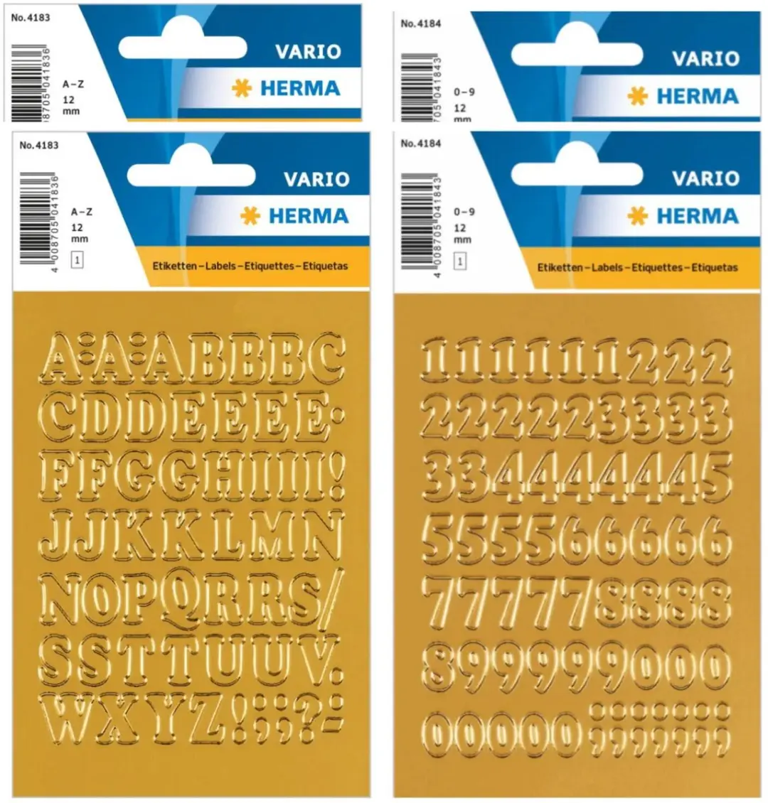 Herma Stickerletters Goud 12mm