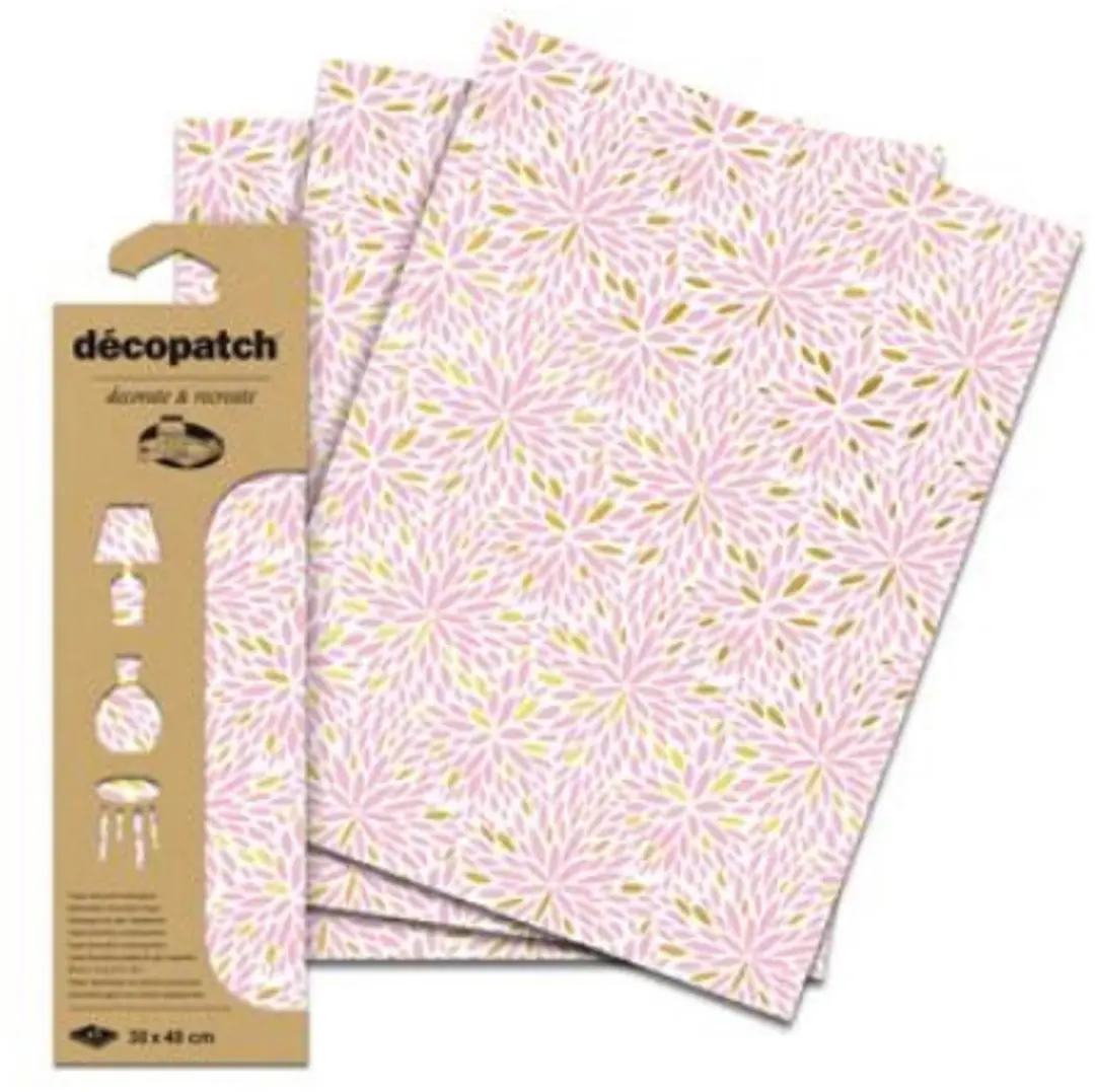 Decopatch Zoete Inval Hotfoil Papier Set - 3 Vellen