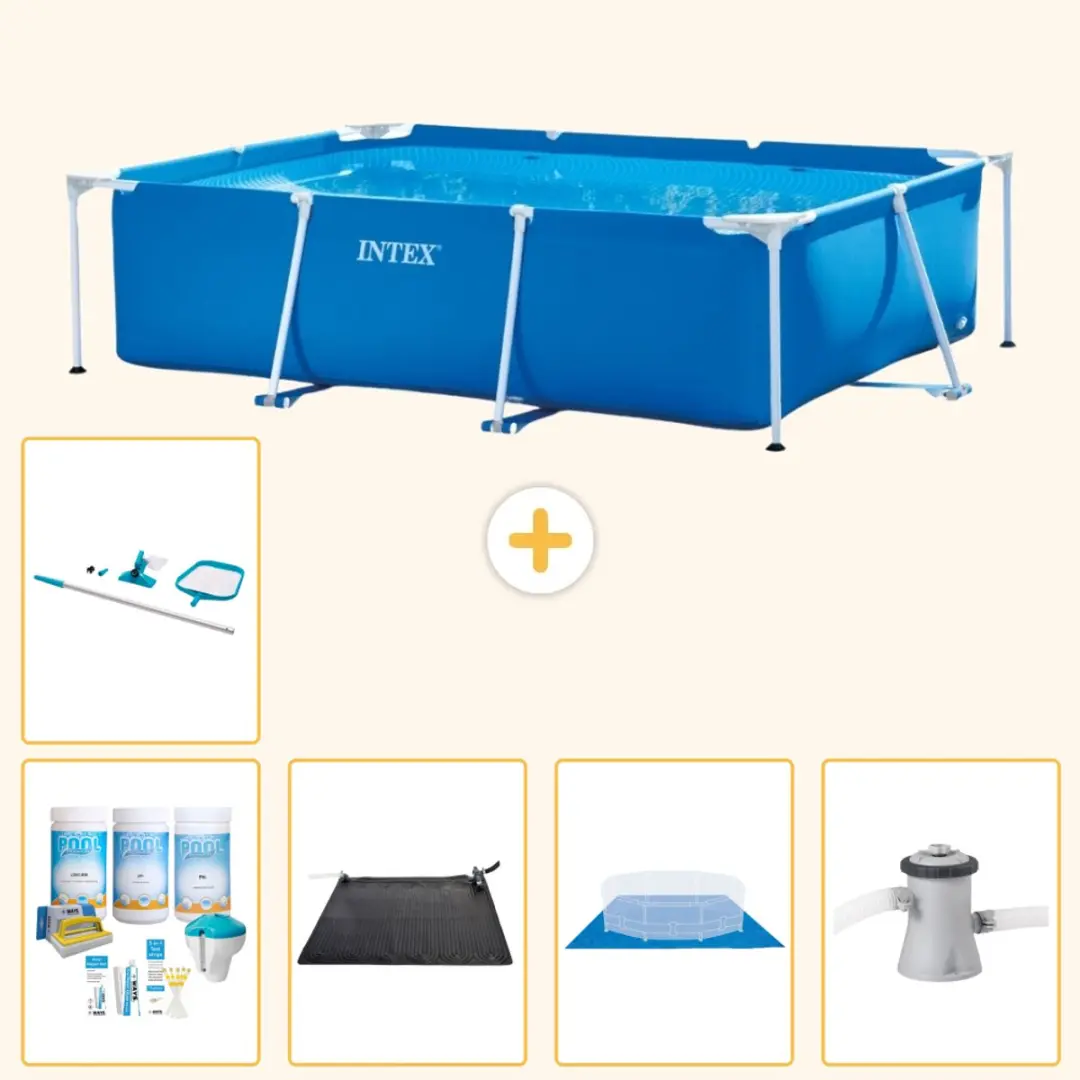 Intex Frame Zwembad 220x150x60cm Blauw
