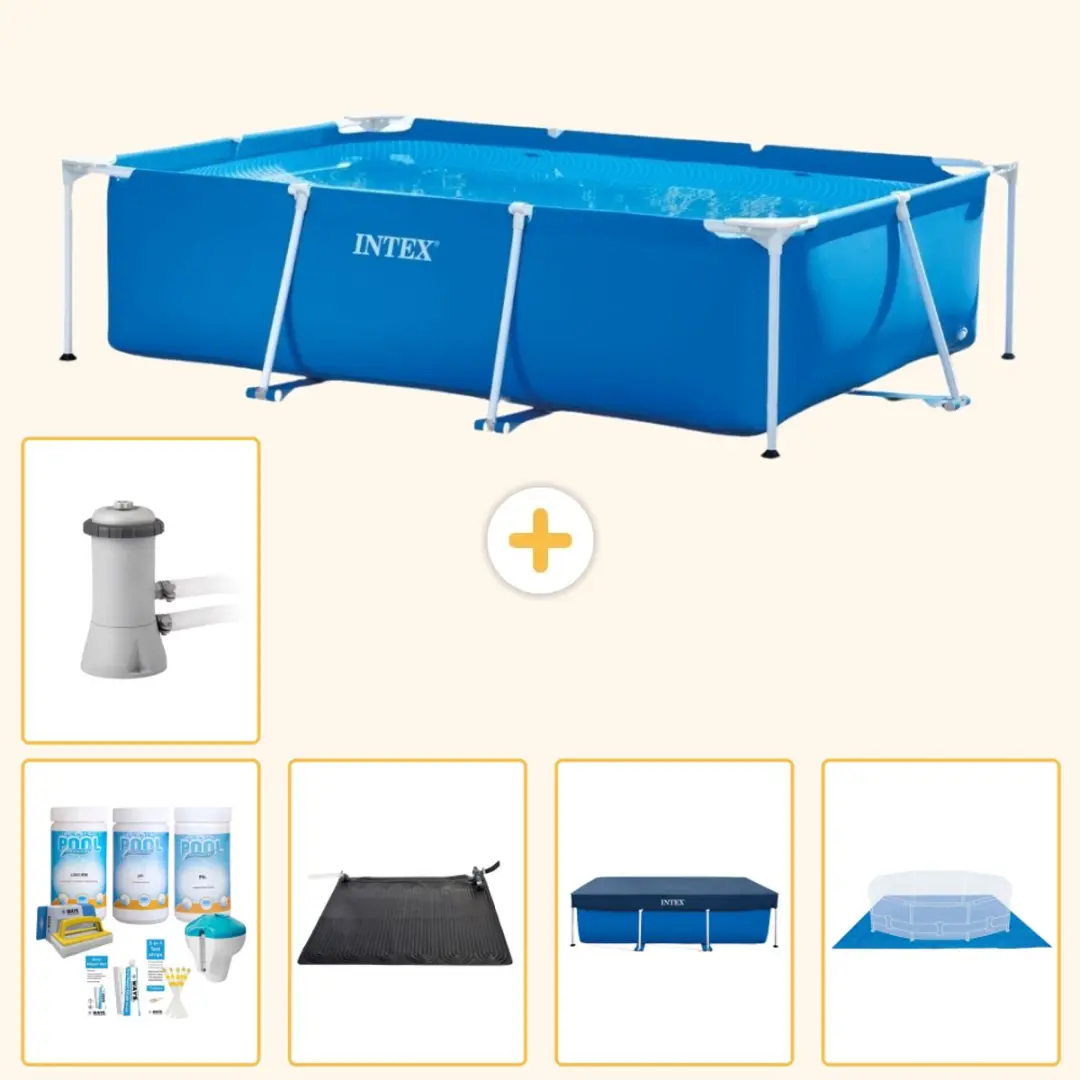 Intex Rechthoekig Frame Zwembad 300x200x75cm