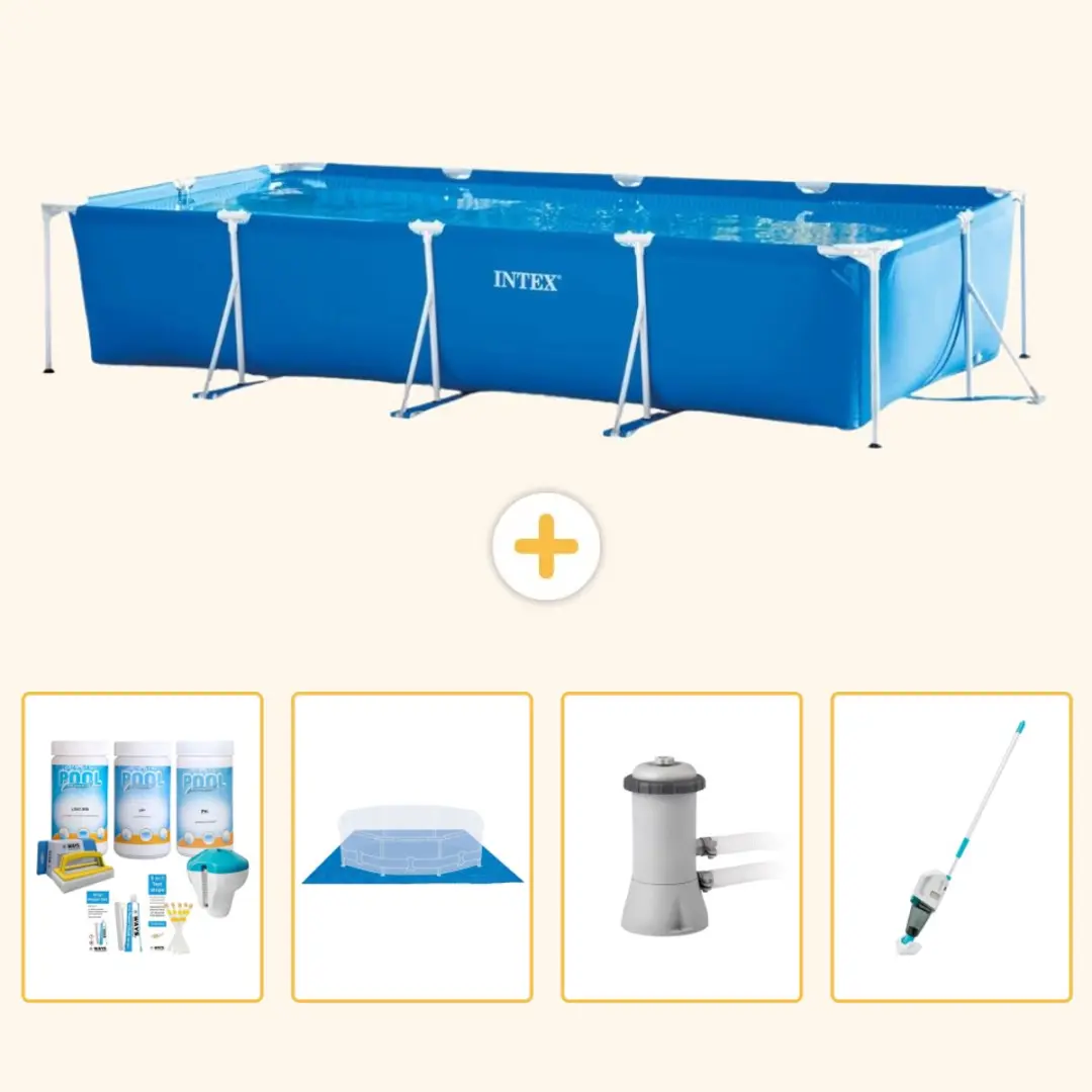 Intex Rechthoekig Frame Zwembad 450x220x84cm