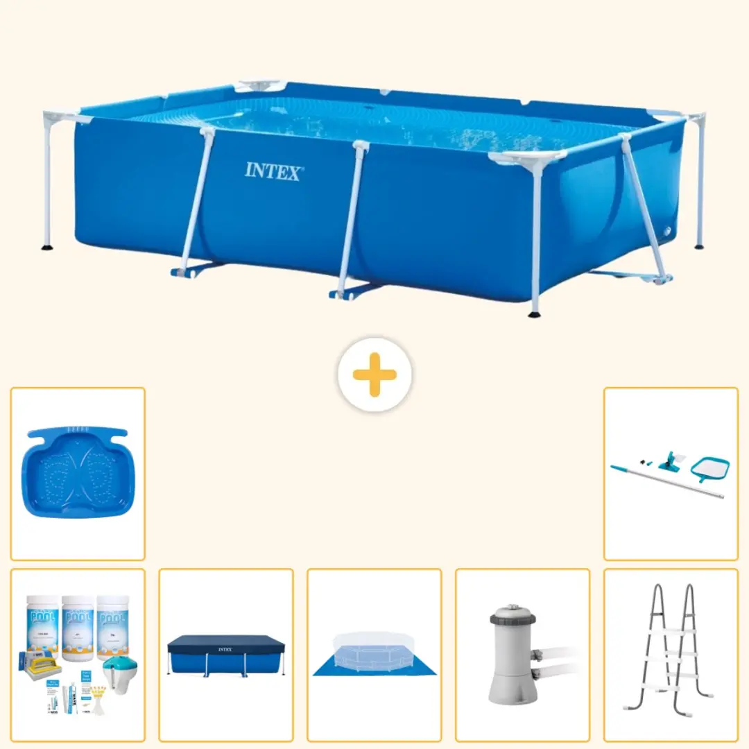 Intex Rechthoekig Frame Zwembad 300x200x75cm