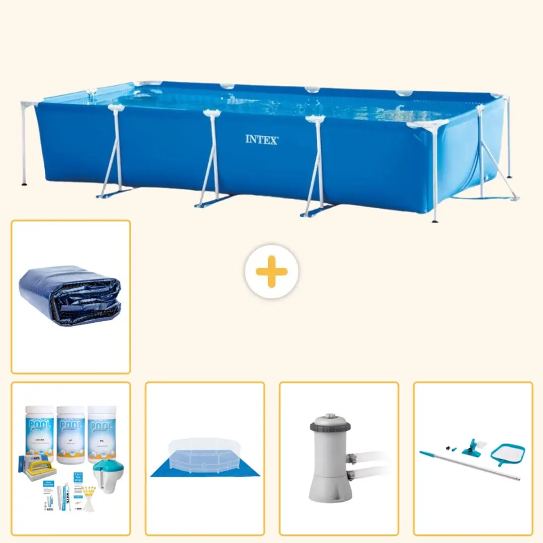Intex Rechthoekig Frame Zwembad 450x220x84cm