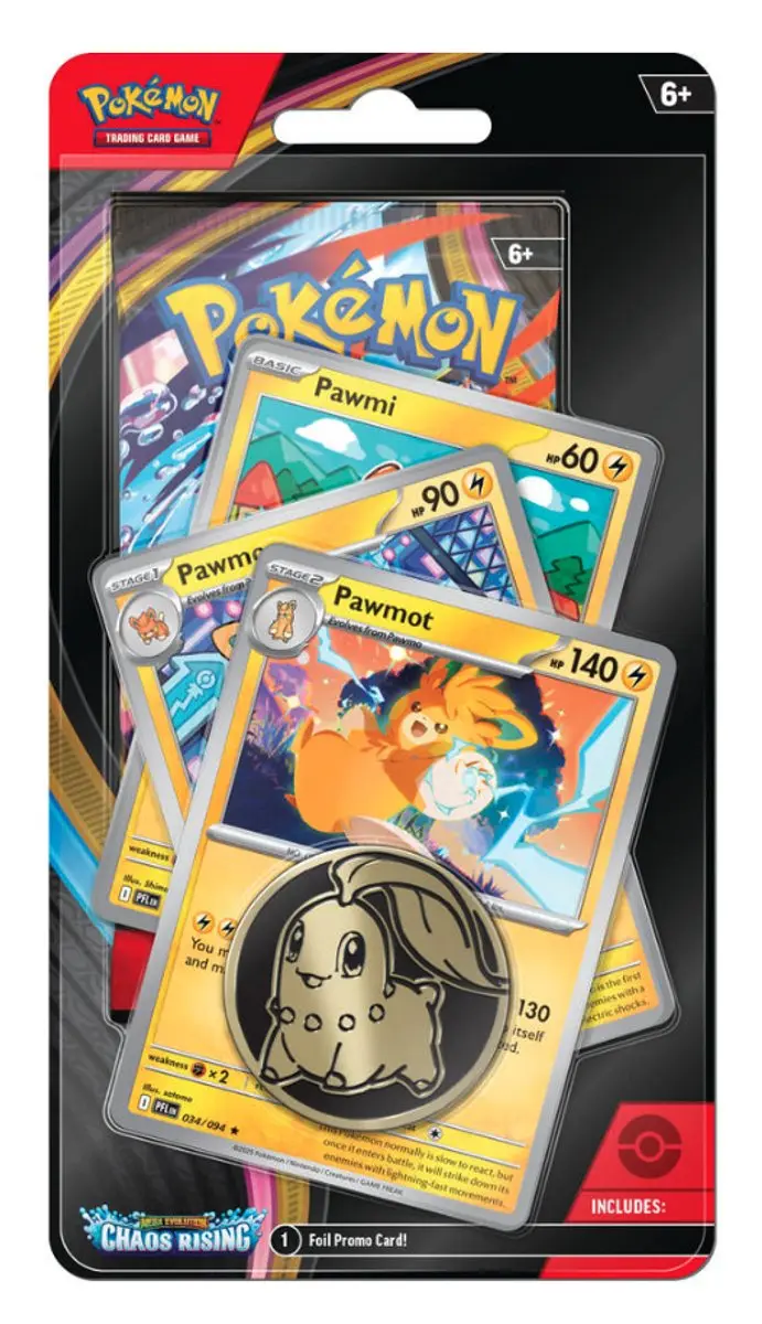 Pokémon Mega Evolution Chaos Rising Pawmot Foil Blister