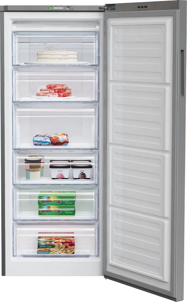 Beko RFSA240M41SN Vrieskast 215L - 6 Vakken - 9,8 Kg/24u - Zilver