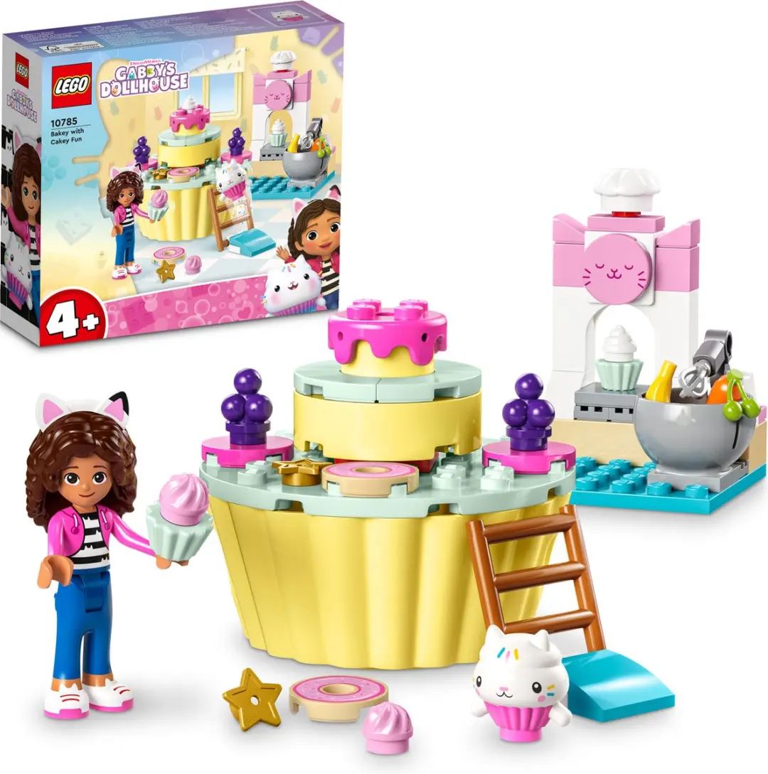 LEGO Gabby's Dollhouse Bakken met Cakey 10785 - 58 Stukken