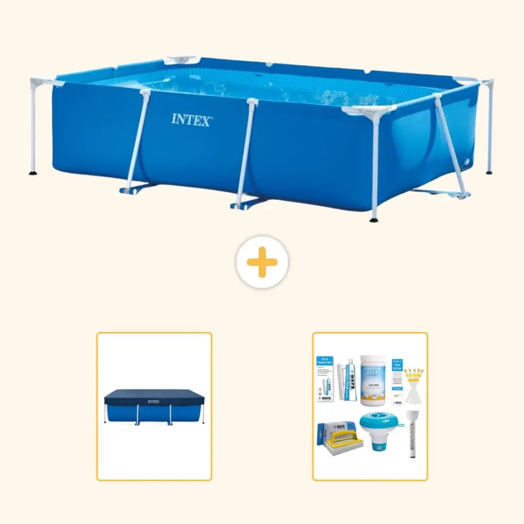 Intex Rechthoekig Frame Zwembad 300x200x75cm