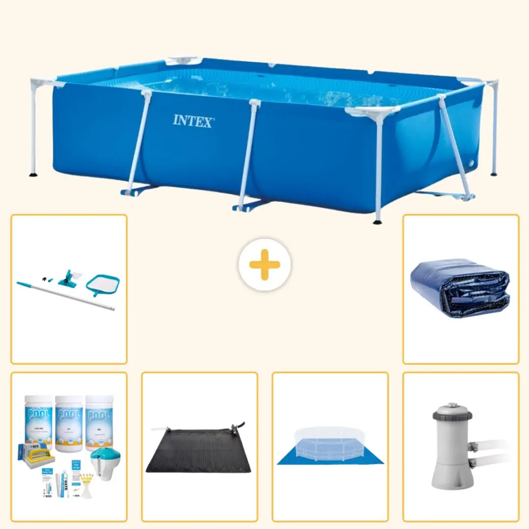 Intex Rechthoekig Frame Zwembad 300x200x75cm