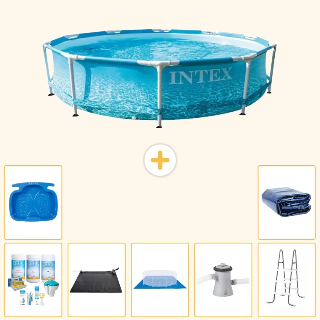 Intex 28206NP Blauw Rond Frame Zwembad 305x76cm