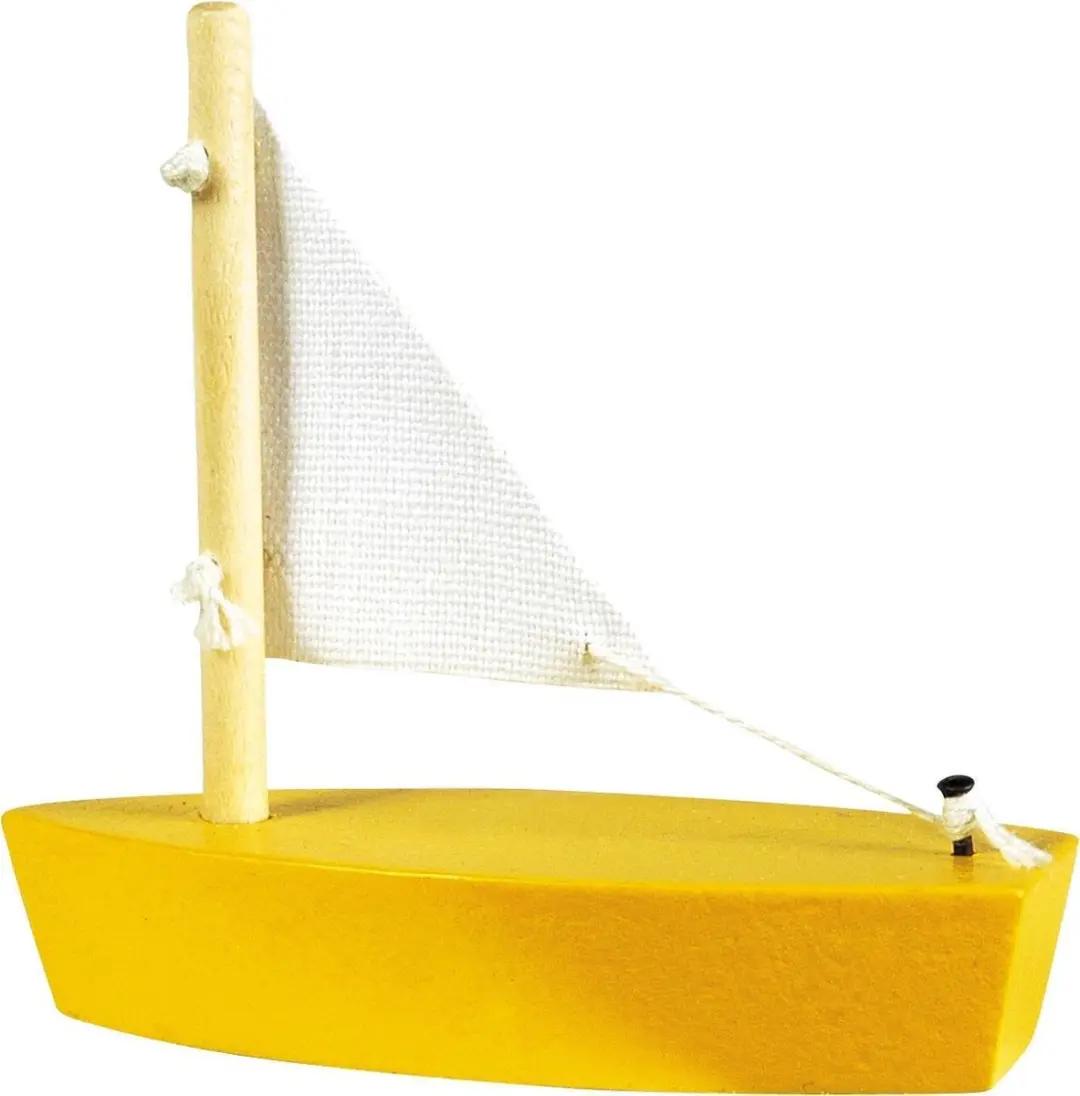 Goki Houten Bootjes - 12 Stuks Verschillende kleuren