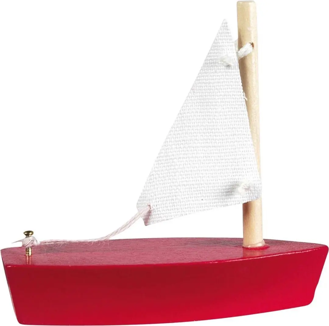 Goki Houten Bootjes - 12 Stuks Verschillende kleuren