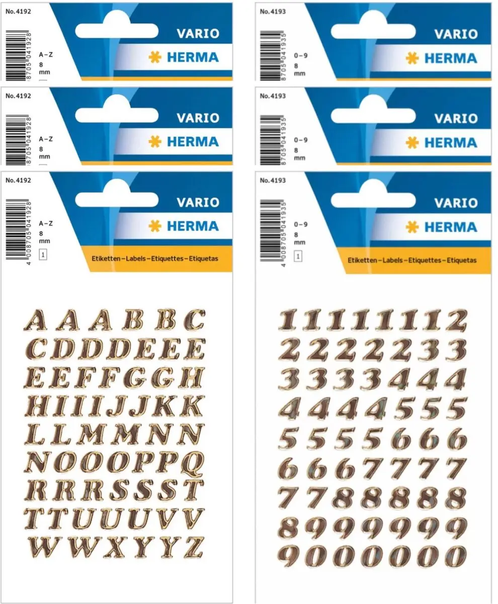 Herma Stickerletters Goud 8mm