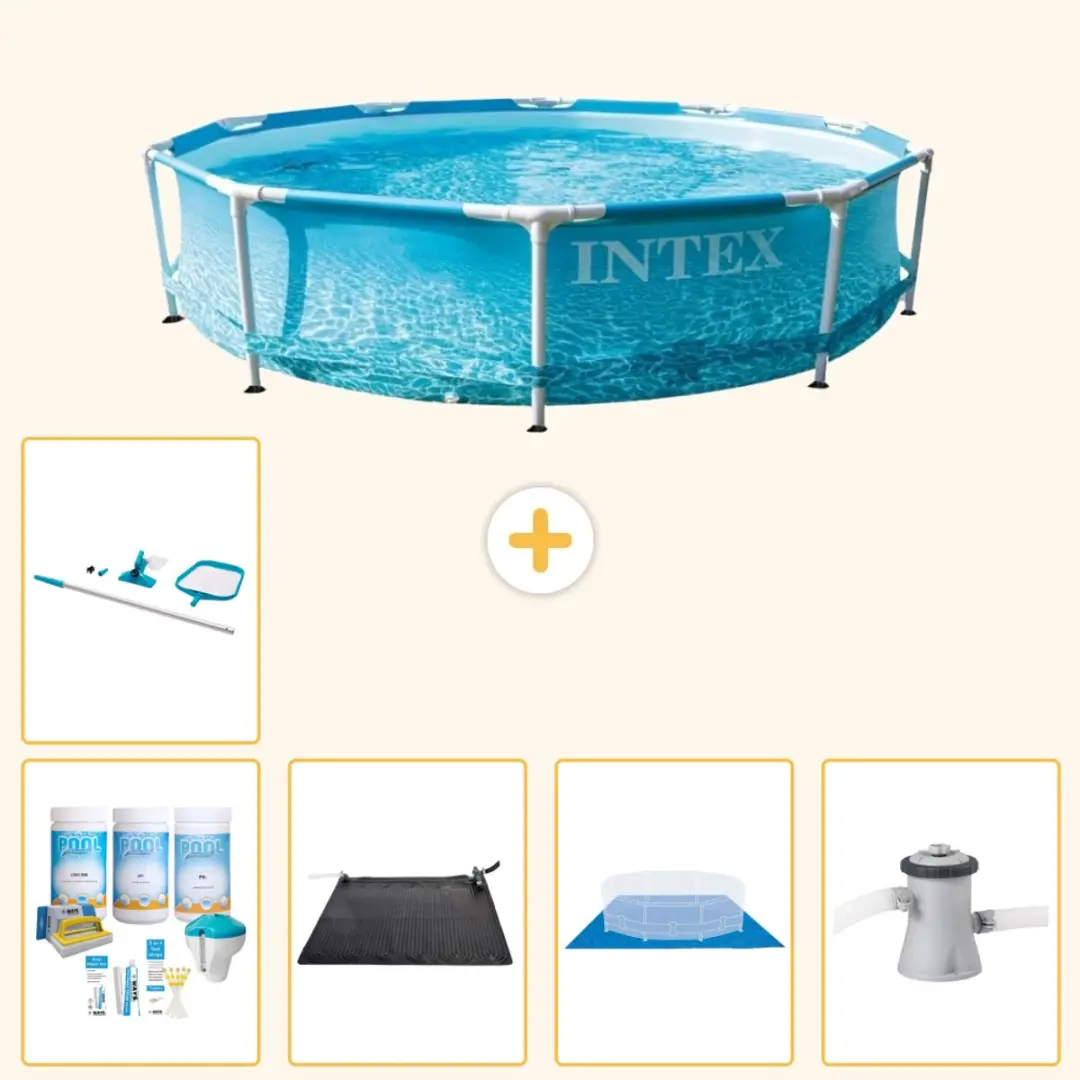 Intex 28206NP Blauw Rond Frame Zwembad 305x76cm
