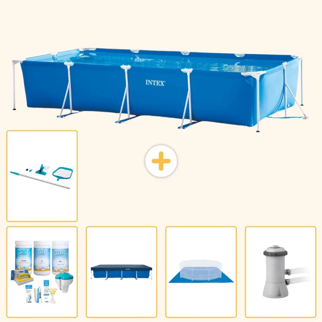 Intex Rechthoekig Frame Zwembad 450x220cm