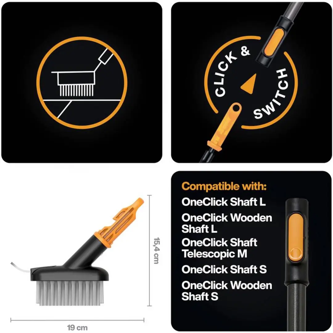 Fiskars QuikFit Voegenborstel 1080697 - Kleurloos